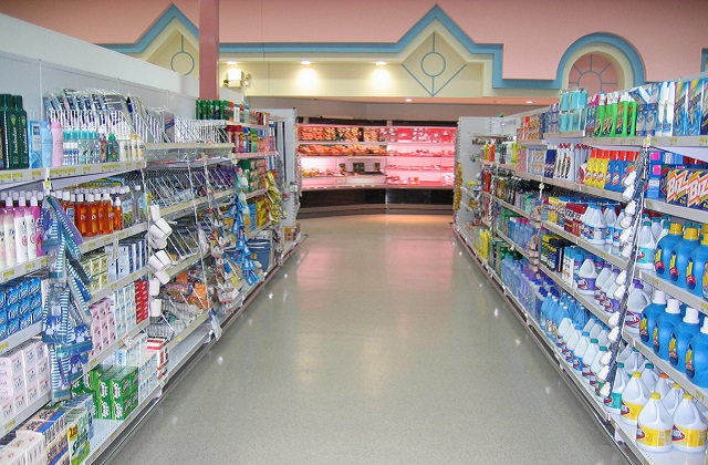 stonblend gsi flooring in grocery store